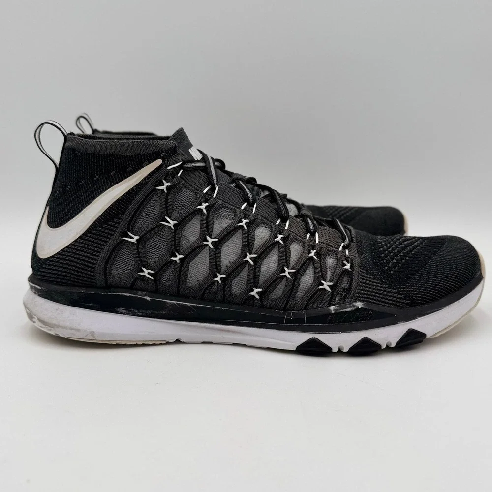 Nike Train Ultrafast Flyknit Flex Speed Training Shoes Mens 11 Black 843694-010